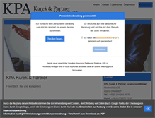 Tablet Screenshot of kpa-gmbh.de